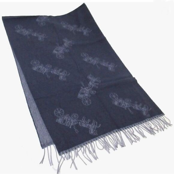 COACH Horse and Carriage Oversize Muffler Scarf - Picture 1 of 6